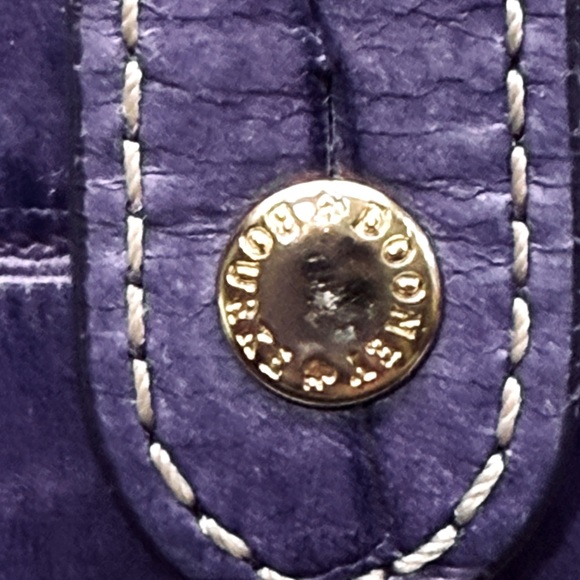 Dooney & Bourke Purple Croc-Embossed Clutch - Picture 3 of 7